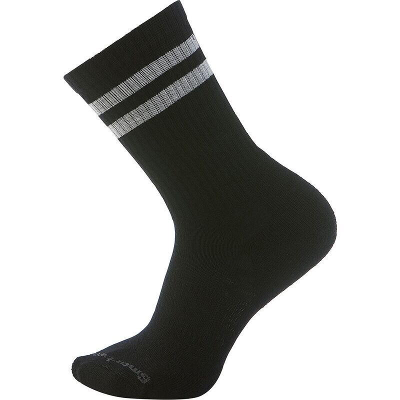 スマートウール メンズ アンダーウェア 靴下 Smartwool Everyday Athletic Striped Crew Sock Black ブラック