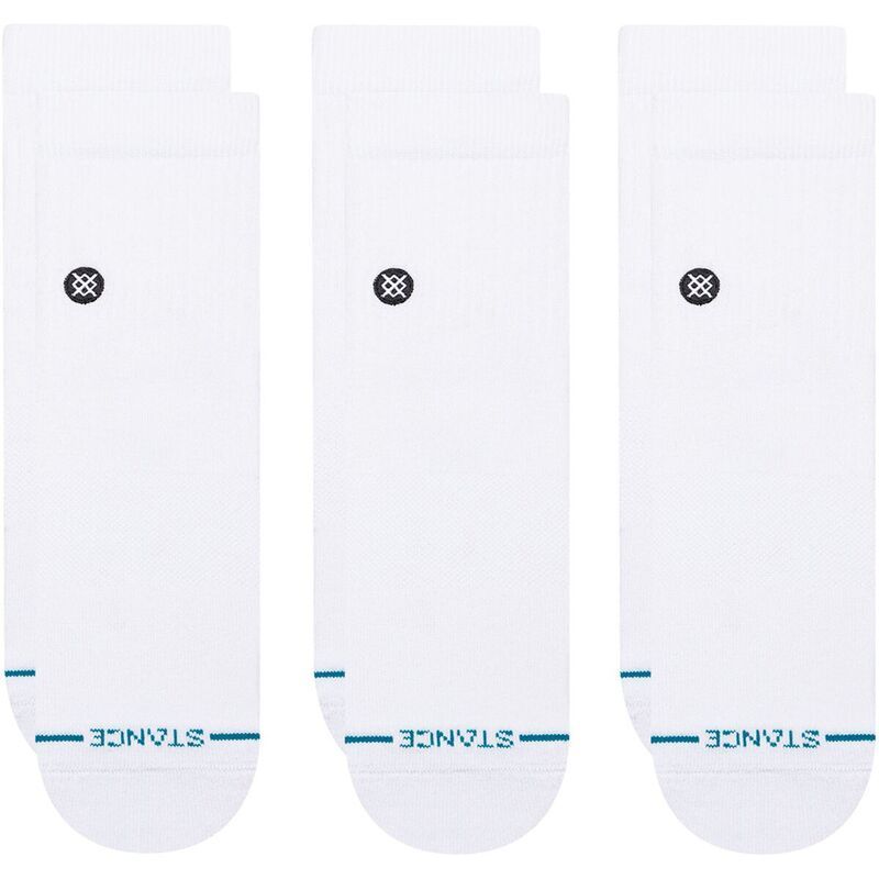 スタンス メンズ アンダーウェア 靴下 Stance Icon Quarter Sock 3Pack White ホワイト