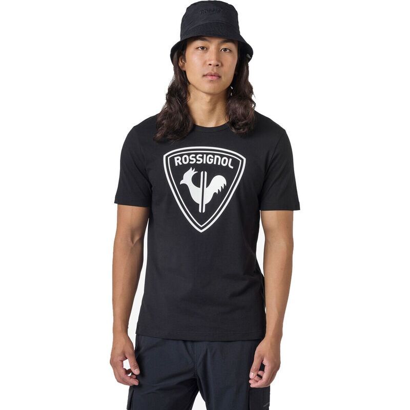 ロシニョール メンズ トップス Tシャツ ロゴ Rossignologo Rossi TShirt Mens Black ブラック