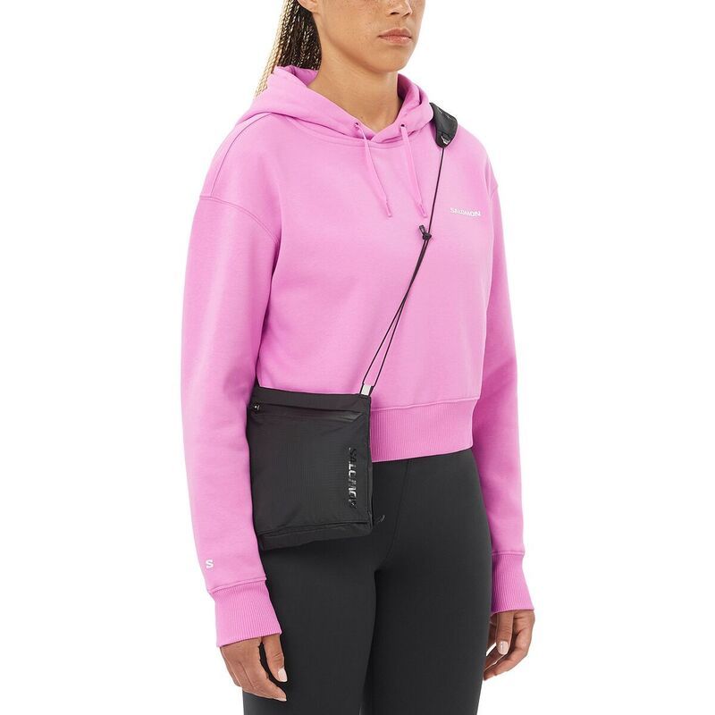 サロモン レディース アウター パーカー・スウェット クロップド パーカー Salomon Cropped Hoodie Womens Cyclamen
