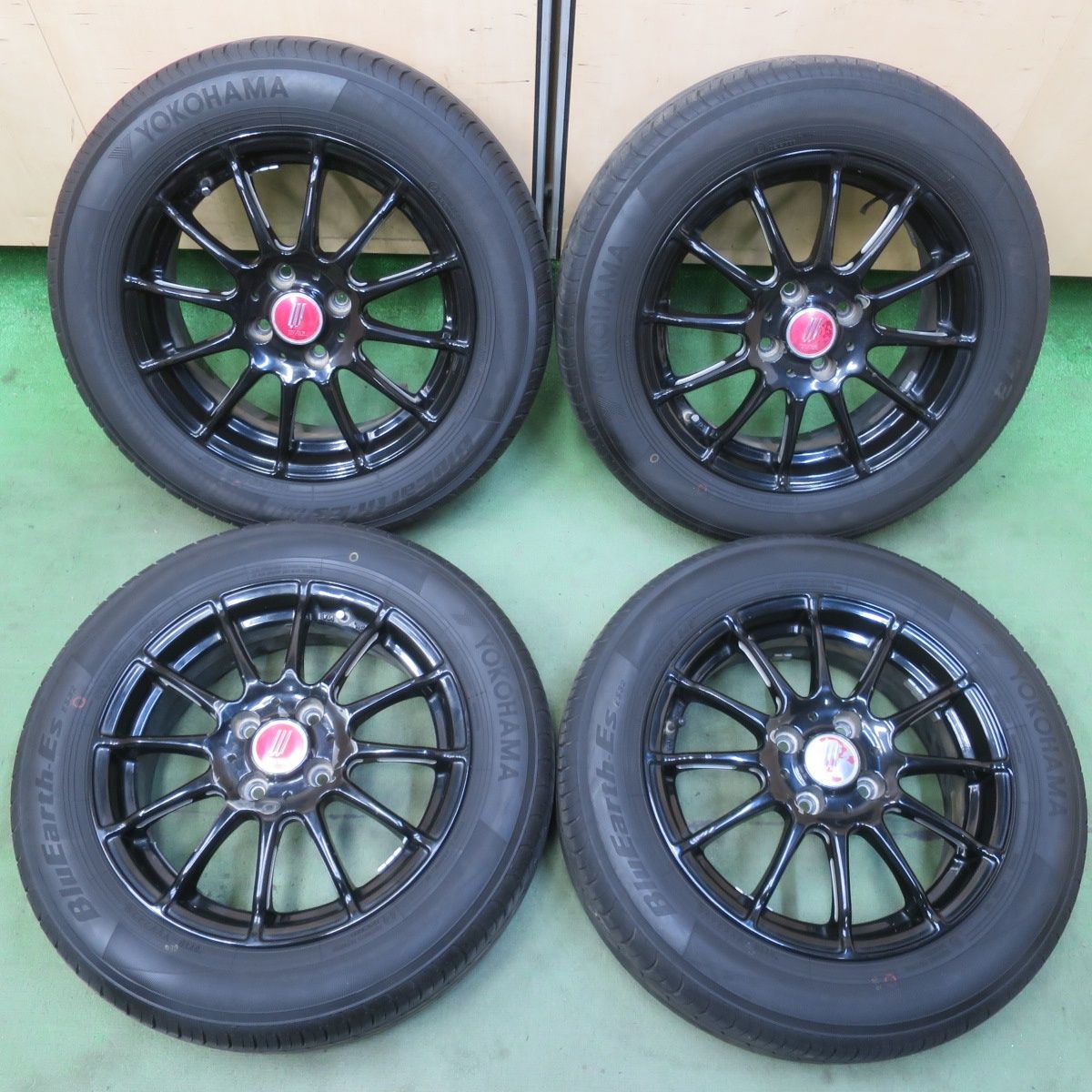 バリ溝！25年！8.5分★175/65R15 ヨコハマ BluEarth-ES ES32 LYZER ライザー ブルーアース 15インチ PCD100/4H★6051402イノ