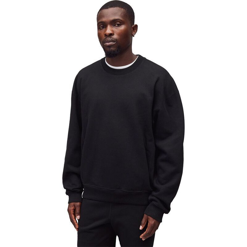レイニングチャンプ メンズ アウター パーカー・スウェット クルーネック シャツ フリース Reigning Champ Brushed Fleece 97 Relaxed Crewneck Sweatshirt Mens Black ブラック