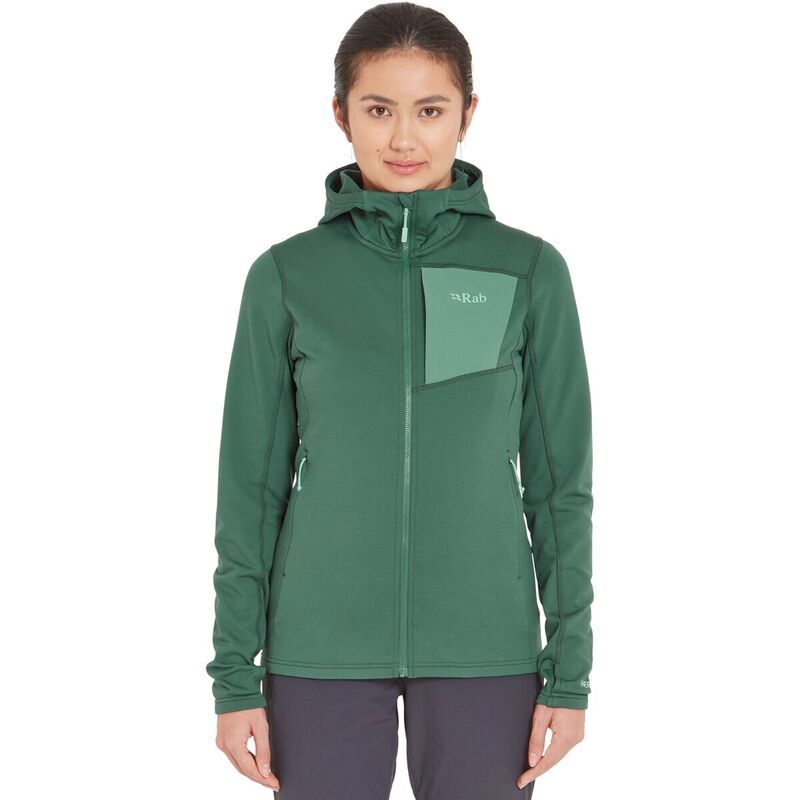 ラブ レディース アウター ジャケット・ブルゾン フーデッドジャケット ジャケット Rab Superflux FullZip Hooded Jacket Womens Green Slate スレート