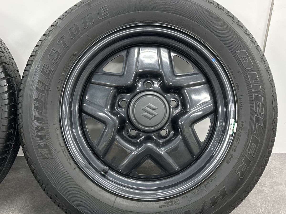 ホイール美品】スズキ JB64 ジムニー 純正 16in 5.5J +22 PCD139.7