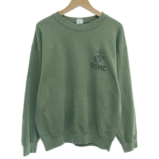 【中古】 CAMPBELLSVILE APPAREL COMPANY スウェット 90s vintage 90年代 OLD 長袖 トップス クルーネック 裏起毛 USMC アメリカ海兵隊 USA製 古着 /7064