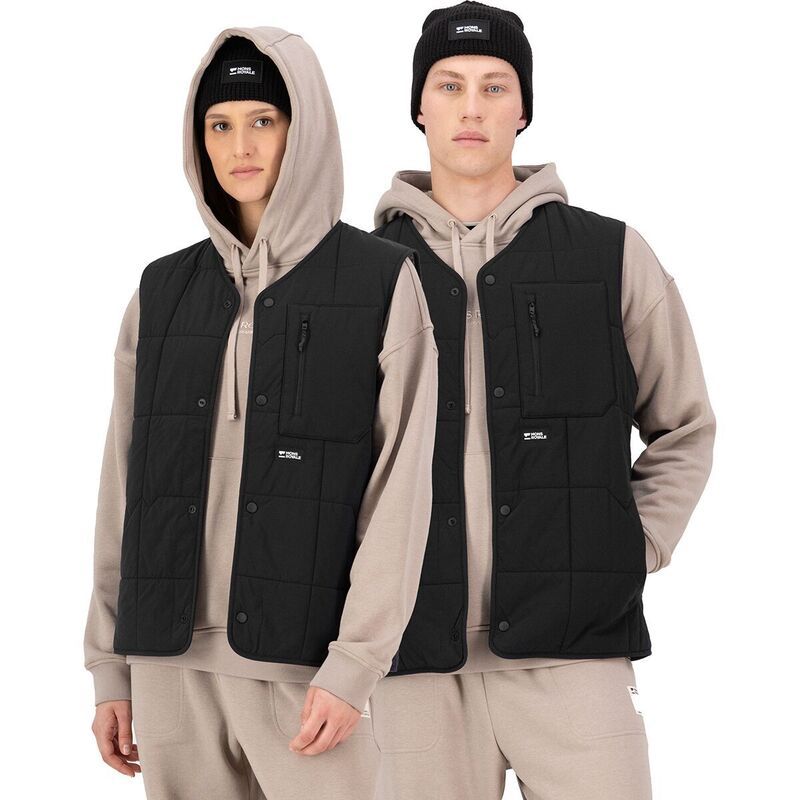 モンスロイヤル メンズ トップス ベスト Mons Royale Stacker Merino Insulated Vest BlackBasil ブラック