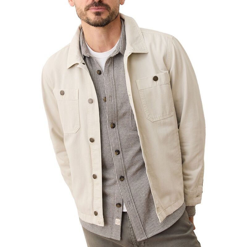 マリーン レイヤー メンズ トップス シャツ Marine Layer Patrick Canvas Overshirt Mens Natural