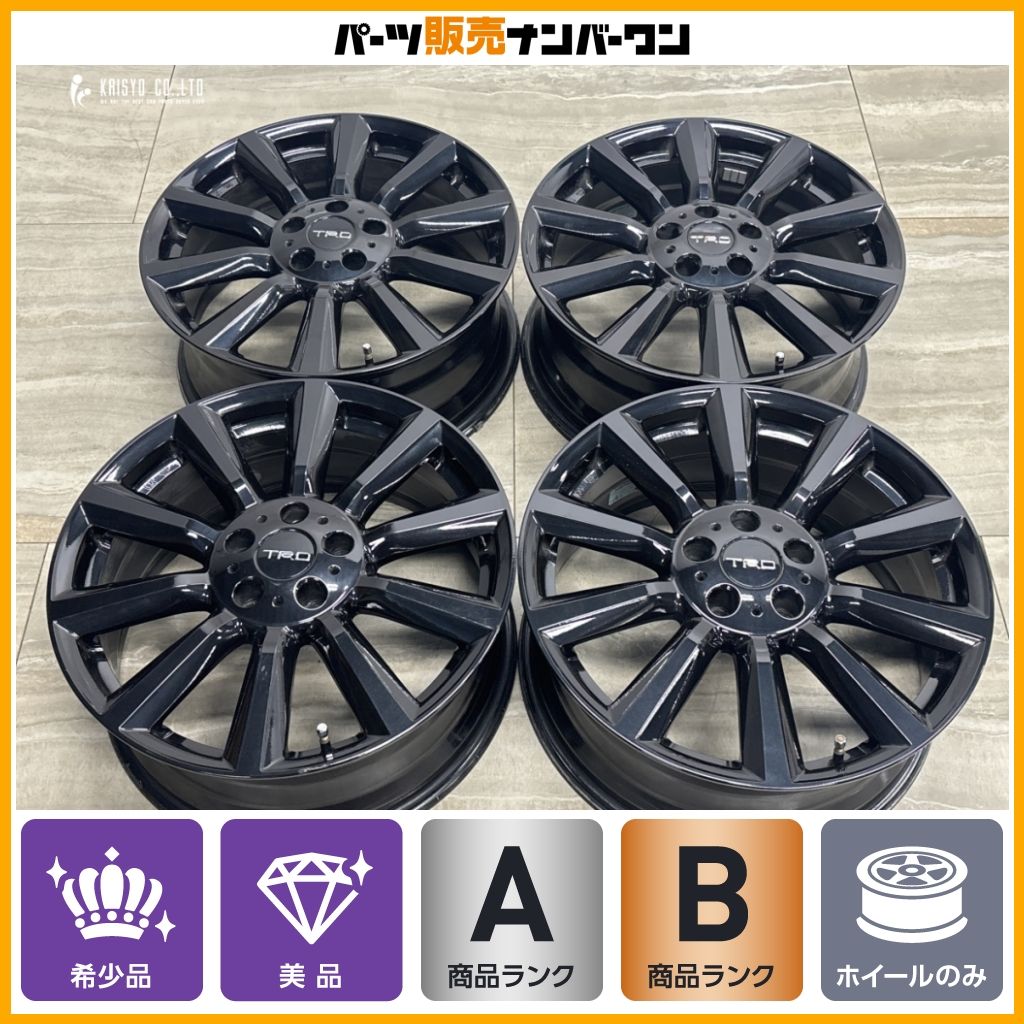 【希少 美品】TRD TF6 18in 7.5J +51 114.3 4本 エスティマ プリウスα ノア ヴォクシー エスクァイア C-HR ヤリスクロス カローラクロス