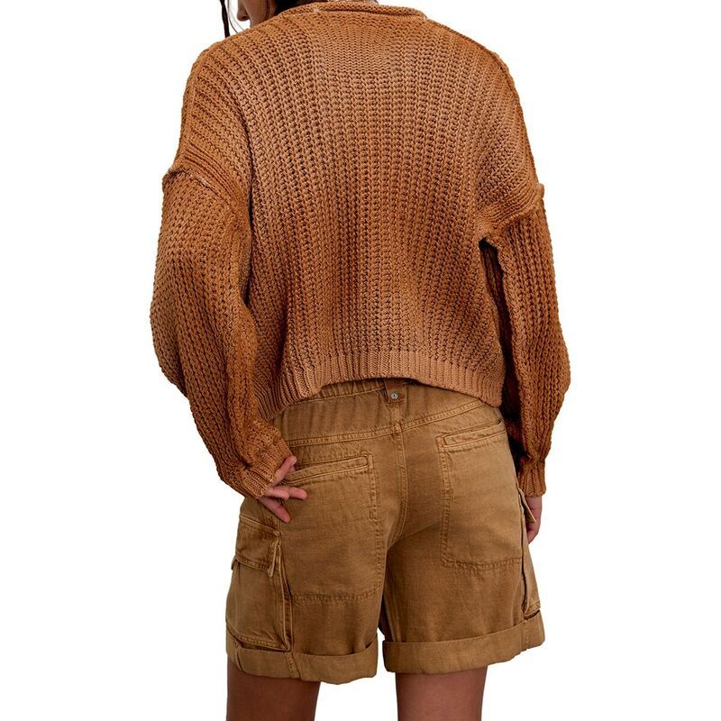 フリーピープル レディース ボトムス カジュアルパンツ Free People Frankie Washed Short Womens Iced Coffee コーヒー