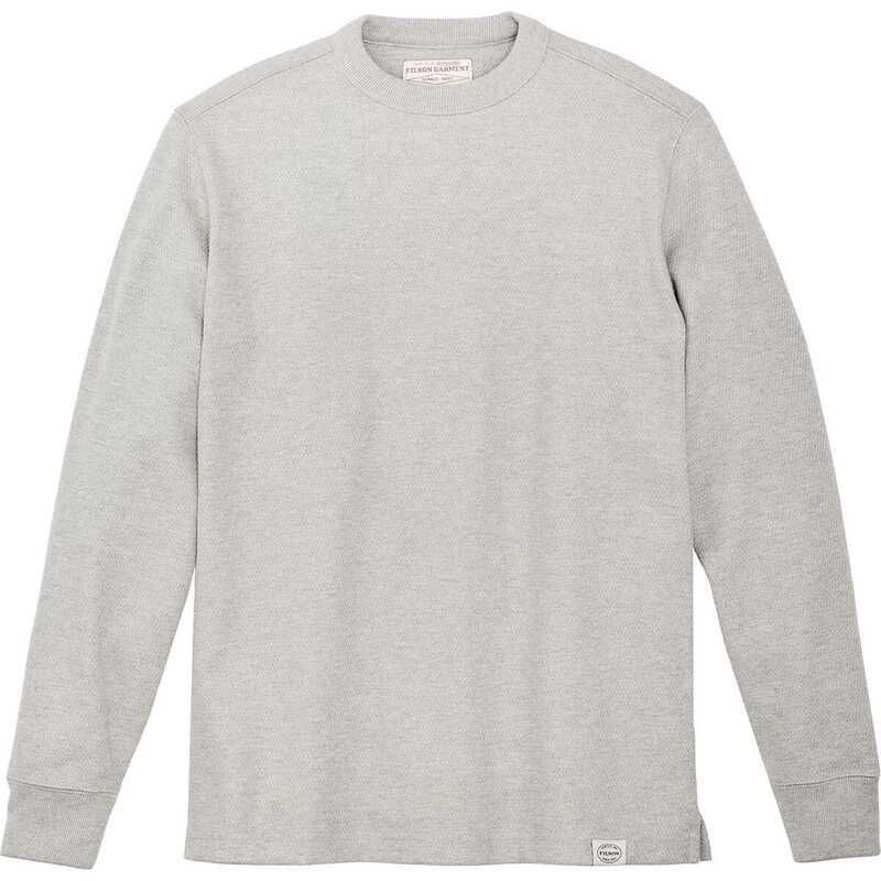 フィルソン メンズ トップス Tシャツ クルーネック ニット Filson Waffle Knit Thermal Crewneck Top Mens Light Heather Gray グレー
