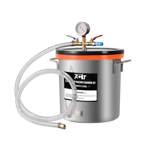 ☆新品☆PB Motor Tech 5ガロン・ステンレス製真空チャンバー、強化ガラス蓋付き、真空脱泡器、18.9L脱気チャンバー、樹脂鋳造、シリコーン脱気、エッセンシャルオイル＆木材安定化に最適 1c229cf9