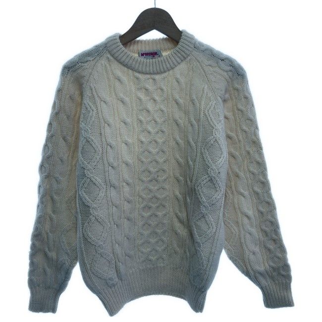 【中古】　McGREGOR SPORTSWEAR　フィッシャーマンズニット　セーター　長袖　ニット　トップス　クルーネック　アラン編み　古着　/1980
