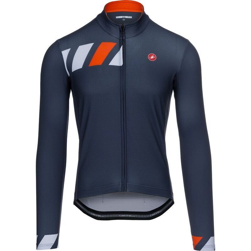 カステリ メンズ トップス Tシャツ ジャージー Castelli Pisa Thermalimitedition Jersey Mens Dark Steele BlueSilver GrayFiery Red グレー