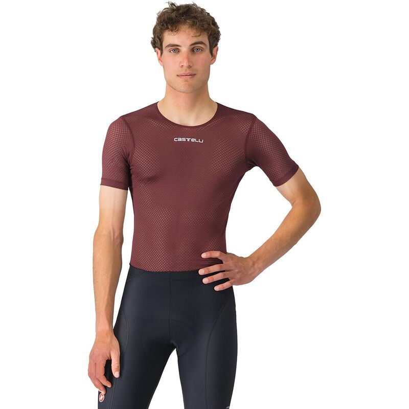 カステリ メンズ トップス シャツ メッシュ 半袖 Castelli Pro Mesh 20 ShortSleeve Shirt Mens Deep Bordeaux