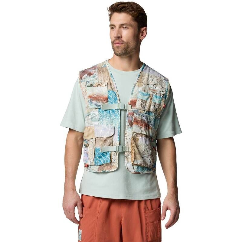 コロンビア メンズ トップス ベスト プリント Columbia Cove Beach Printed Vest Mens Cool Green Coastal グリーン