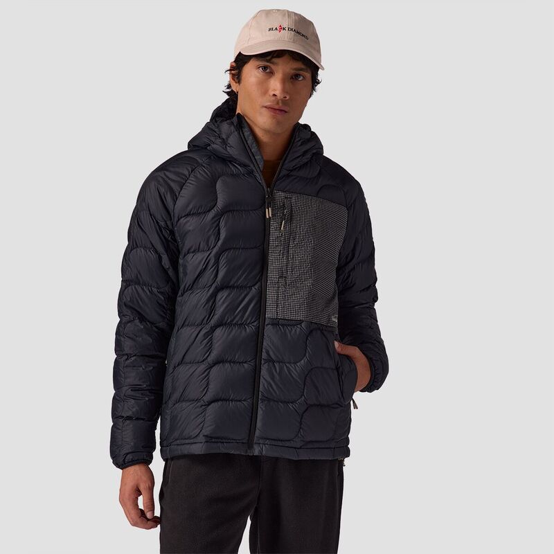 バックカントリー メンズ アウター ジャケット・ブルゾン フーデッドジャケット ダウン ジャケット Backcountry Waas ALLIED Down Hooded Jacket Mens Black ブラック