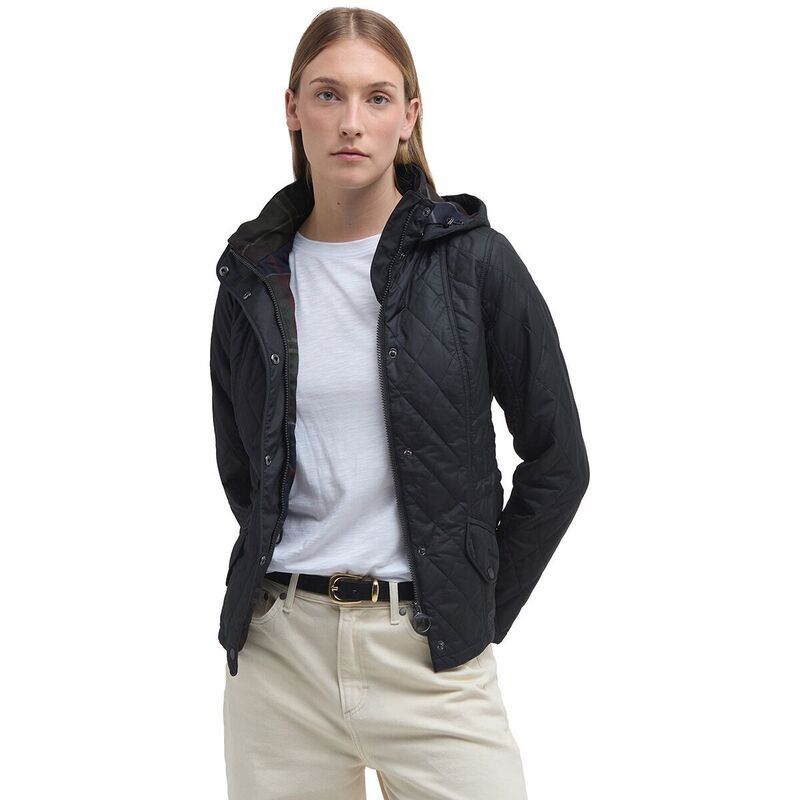 バブアー レディース アウター ジャケット・ブルゾン ジャケット Barbour Millfire Quilt Jacket Womens Black Classic ブラック