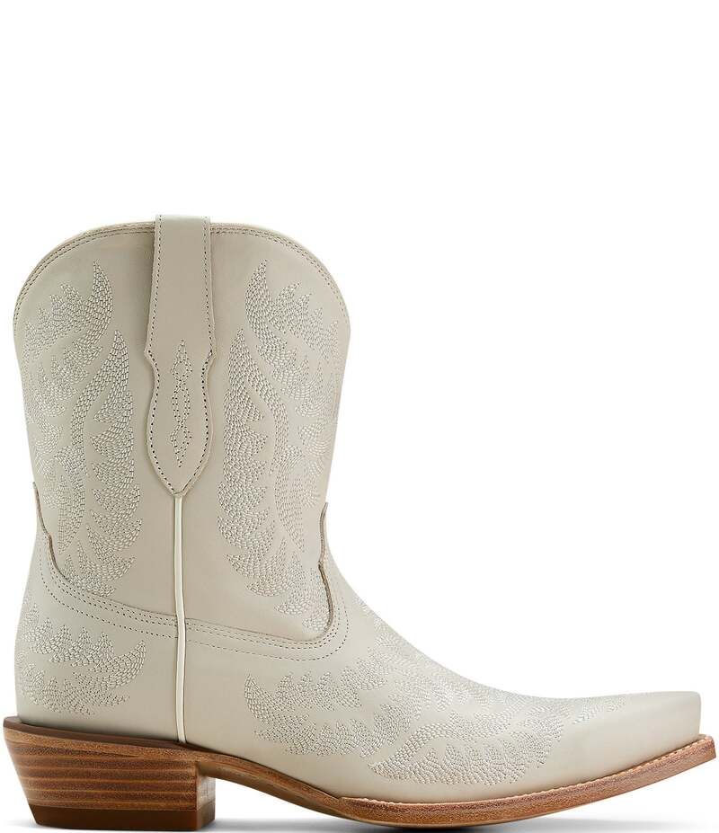 アリアト レディース シューズ ブーツ・レインブーツ レザー Ariat Cate Leather X Toe Western Boots White Quartz ホワイト