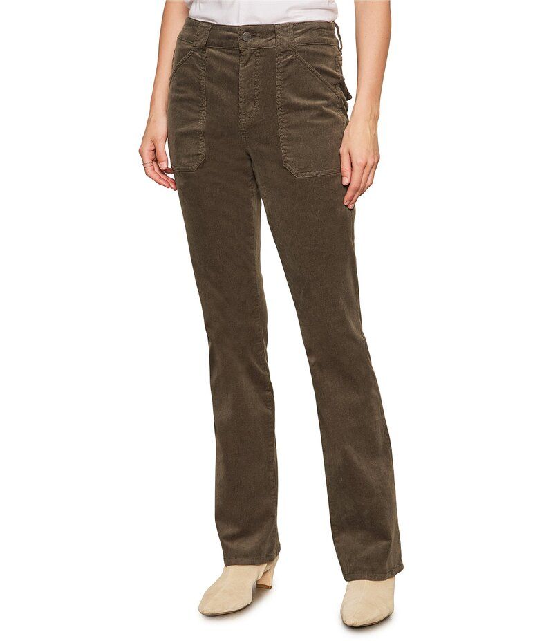 サンクチュアリー レディース ボトムス カジュアルパンツ コーデュロイ ブーツカット パンツ ブーツ Sanctuary Hayden Corduroy Standard Rise Bootcut Pants Kalamata