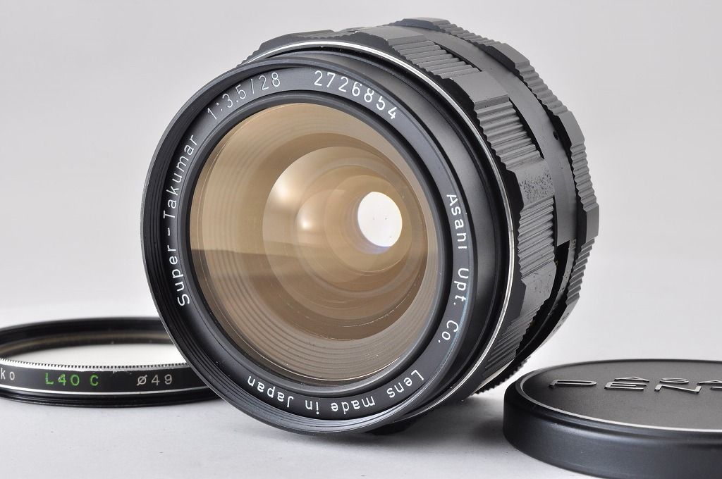 【2ヶ月保証付き】PENTAX Super Takumar 28mm F3.5 M42マウント 広角オールドレンズ MF＃1497