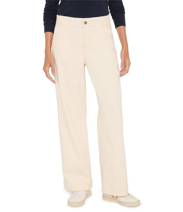 ニックアンドゾー レディース ボトムス デニムパンツ ワイドレッグ ジーンズ NIC ZOE Weekend Wide Leg Denim Trouser Jeans Canvas デニム