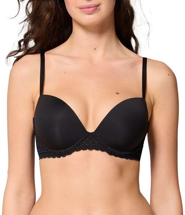 シモーヌペレール レディース アンダーウェア ブラジャー Simone Perele Subtile PushUp Convertible Underwire Bra Black ブラック