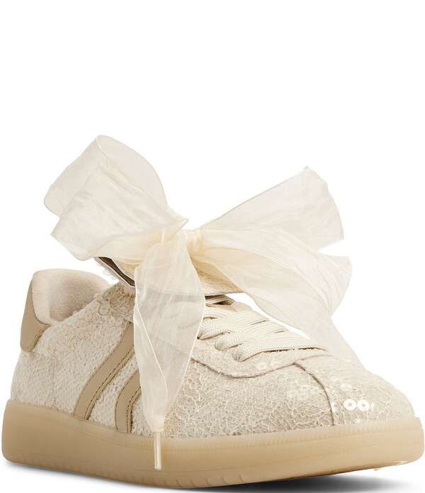 アルド レディース ボトムス カジュアルパンツ スパンコール スニーカー レース ALDO Itsneaker Lace Sequin Ribbon Bow Lace Up Sneakers Birch