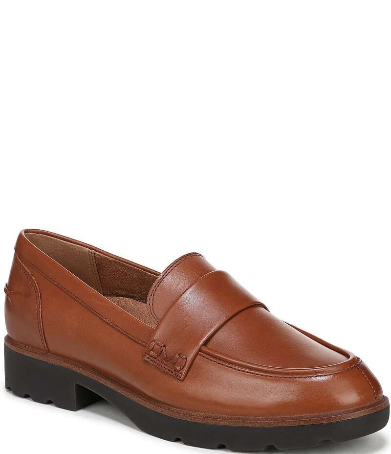 バイオニック レディース シューズ パンプス レザー ローファー Vionic Cleo Leather Penny Loafers Tan タン