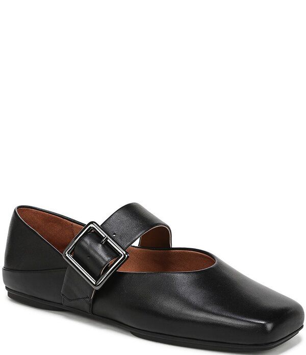 フランコサルト レディース シューズ パンプス レザー Franco Sartoakes Leather Mary Jane Flats Black ブラック