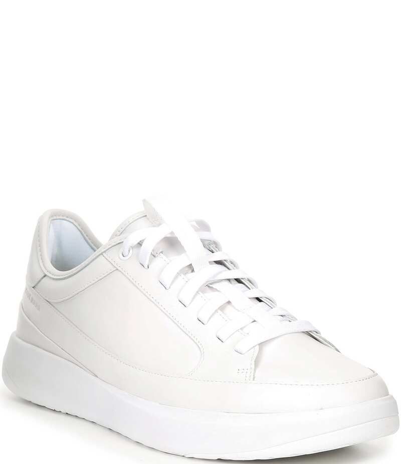 コールハーン メンズ シューズ ドレスシューズ スニーカー レザー Cole Haan Mens GRANDPRO All Day Court Leather Sneaker Optic White ホワイト