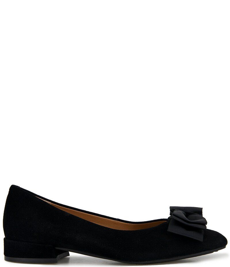 ジェントルソウルズ レディース シューズ パンプス スエード Gentle Souls Atlas Suede Bow Dress Flats Black ブラック