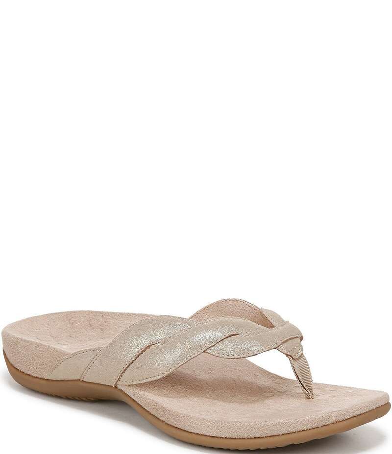 バイオニック レディース シューズ パンプス サンダル レザー Vionic Bella Braid Leather Thong Sandals Gold ゴールド 26,496円