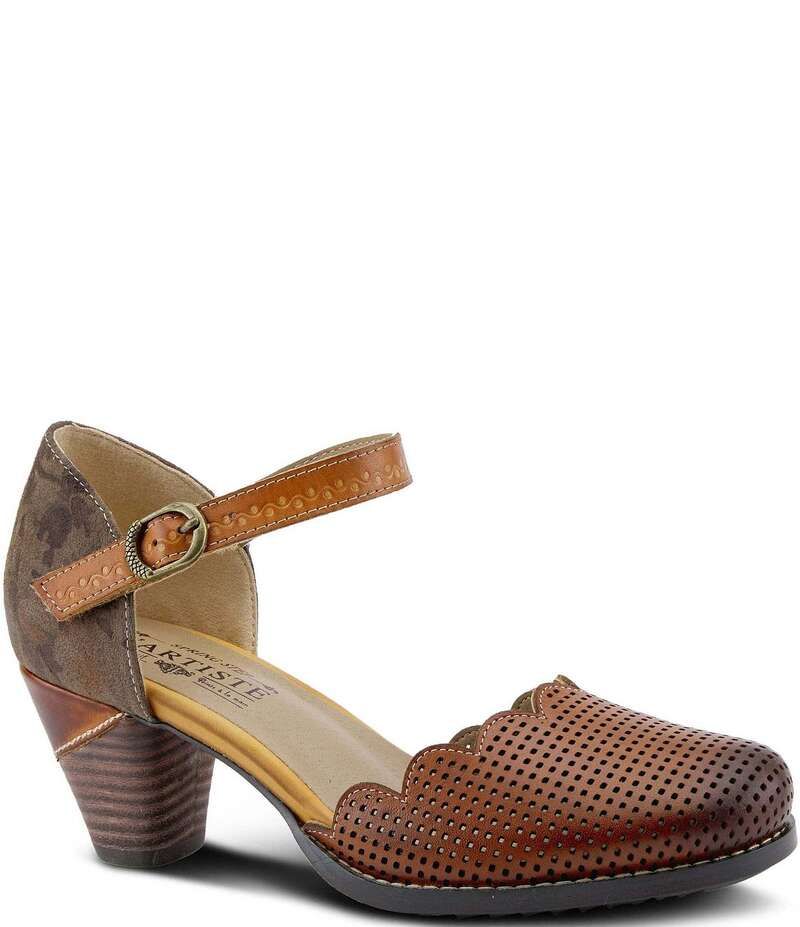 ラリティステ レディース シューズ パンプス レザー LARTISTE Parchelle Perforated Leather Pumps Camel キャメル 31,720円
