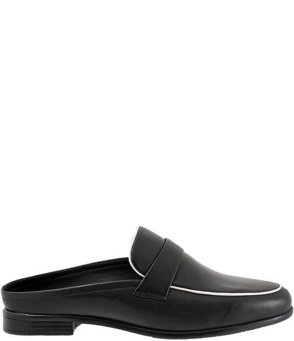 トロッターズ レディース シューズ パンプス レザー Trotters Lola Leather Piping Mules Black ブラック