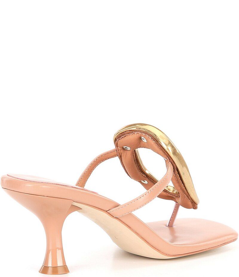 ジェフリー キャンベル レディース シューズ ヒール サンダル レザー Jeffrey Campbell Linq Leather Gold Hardware Thong Sandals Natural Gold ゴールド