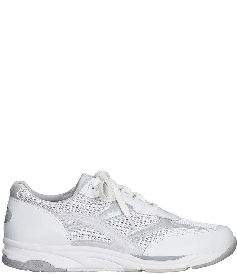 サス レディース シューズ スニーカー メッシュ レザー SAS Tour Leather Mesh Wedge Sneakers Silver シルバー