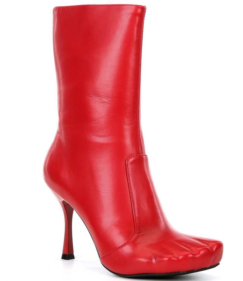 ジェフリー キャンベル レディース シューズ ブーツ・レインブーツ Jeffrey Campbell Visionary Toe MidCalf Boots Red レッド