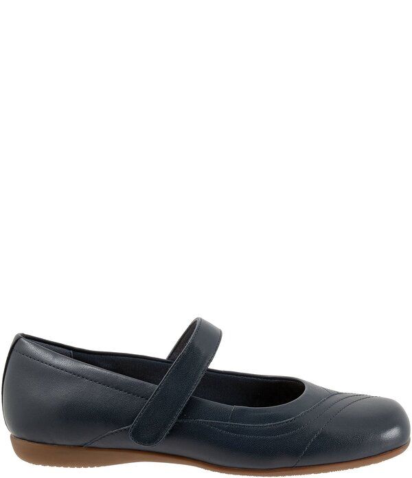 トロッターズ レディース シューズ パンプス レザー Trottersherese Leather Mary Jane Flats Navy ネイビー
