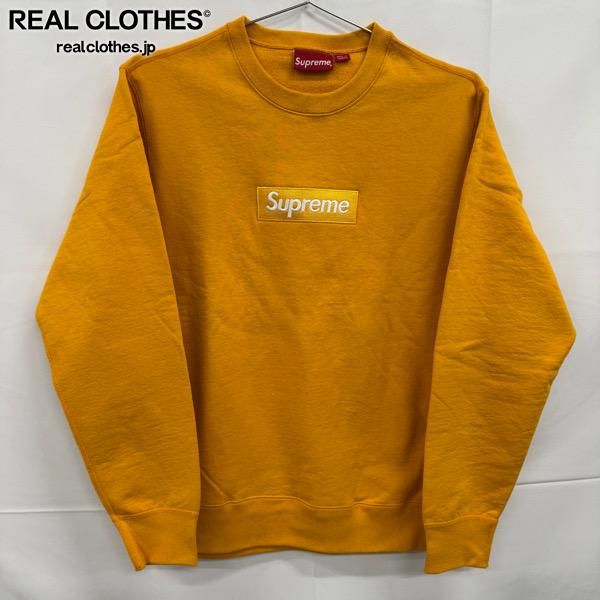 Supreme/シュプリーム【18AW】Box Logo Crewneck/ボックス ロゴ クルーネック/トレーナー/オレンジ/S