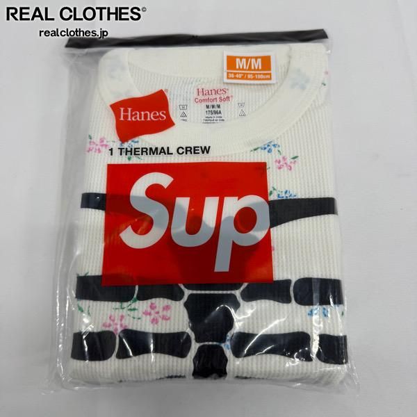 【未使用】Supreme/シュプリーム【25AW】Hanes Bones Thermal Crew (1 Pack)Floral/ボーンズ サーマル クルー/フローラル/M