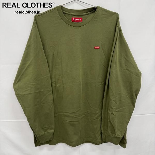 Supreme/シュプリーム【25SS】Small Box L/S Tee/スモール ボックス 長袖Tシャツ/ウォッシュドオリーブ/XL