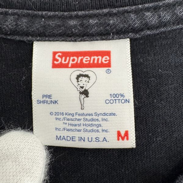 Supreme/シュプリーム【16SS】Betty Boop Tee/ベティブープ 半袖T