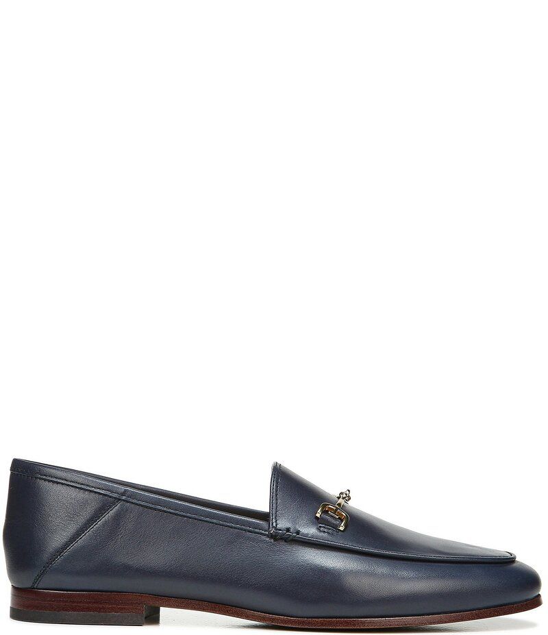 サムエデルマン レディース シューズ スリッポン・ローファー レザー ローファー Sam Edelman Loraine Leather Bit Buckle Flat Loafers Baltic Navy ネイビー