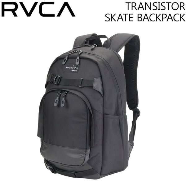 ルーカ RVCA TRANSISTOR SKATE BACKPACK BLACK バックパック リュック スケボー 積載OK BG04A975