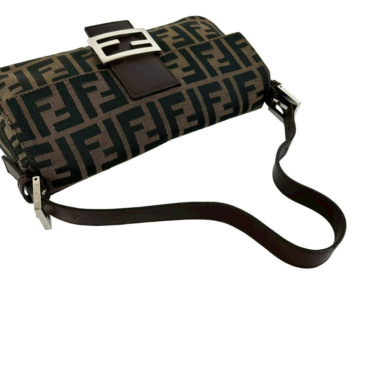極 美品 FENDI フェンディ マンマバケット ズッカ FF ロゴ 柄