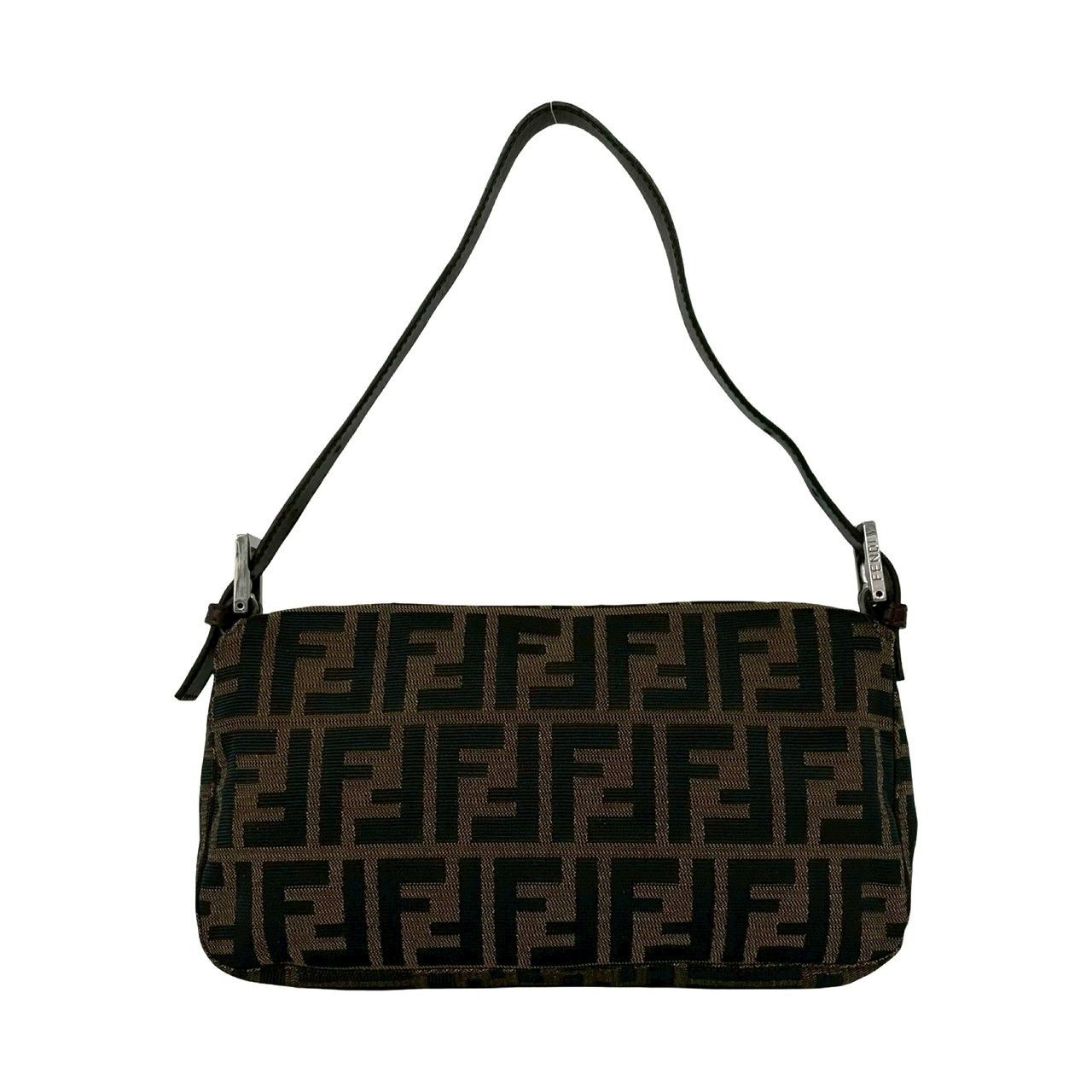 極 美品 FENDI フェンディ マンマバケット ズッカ FF ロゴ 柄