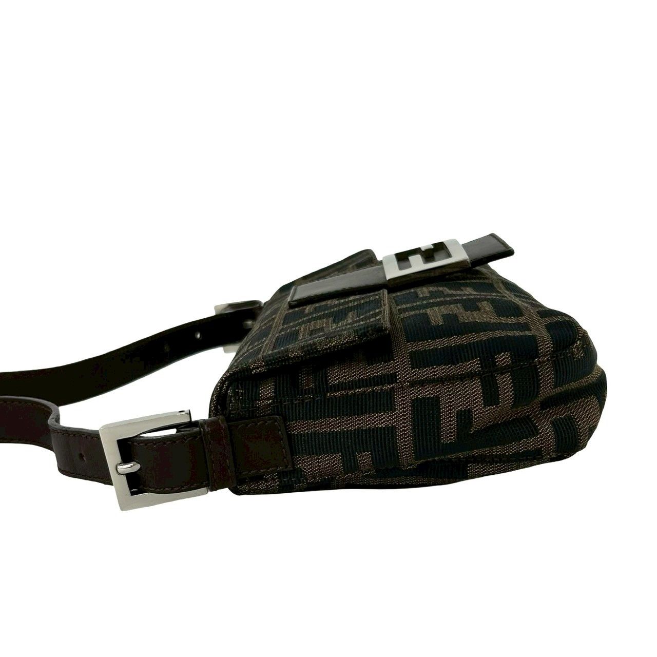 極 美品 FENDI フェンディ マンマバケット ズッカ FF ロゴ 柄