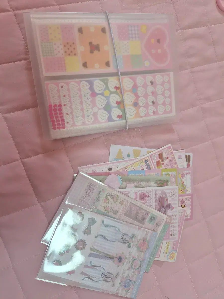 ダイアリーデコ まとめ売り (ジェキー ベア ぬいぐるみ ぬい アンド ピース パール ボタン シールステッカー マスキングテープ キスカット バインダー リフィル