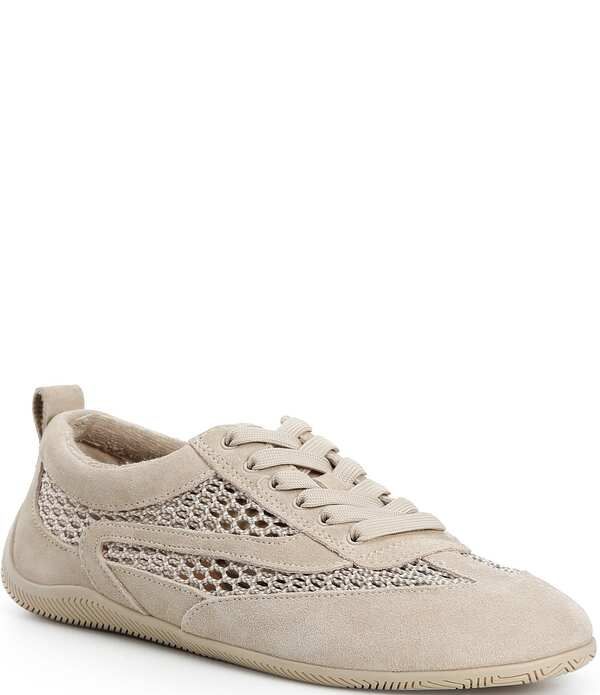 ジャンビニ レディース ボトムス カジュアルパンツ メッシュ スニーカー スエード Gianni Bini Cable Suede and Mesh Retro Sneakers White ホワイト