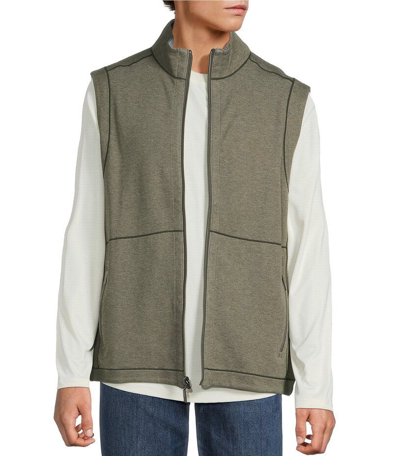 トッミーバハマ メンズ アウター ベスト Tommy Bahama Flipview Reversible Vest Dark Fern Heather ヘザー